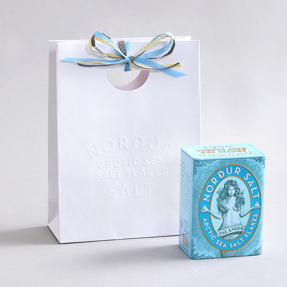 【紙袋組】 冰島女神海鹽 (藍色緞帶款)