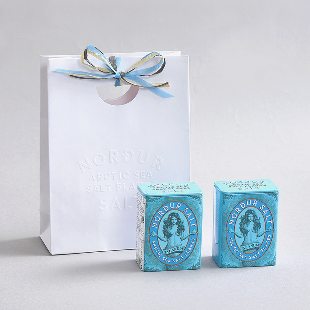 【紙袋組】 冰島女神海鹽 (藍色緞帶款)