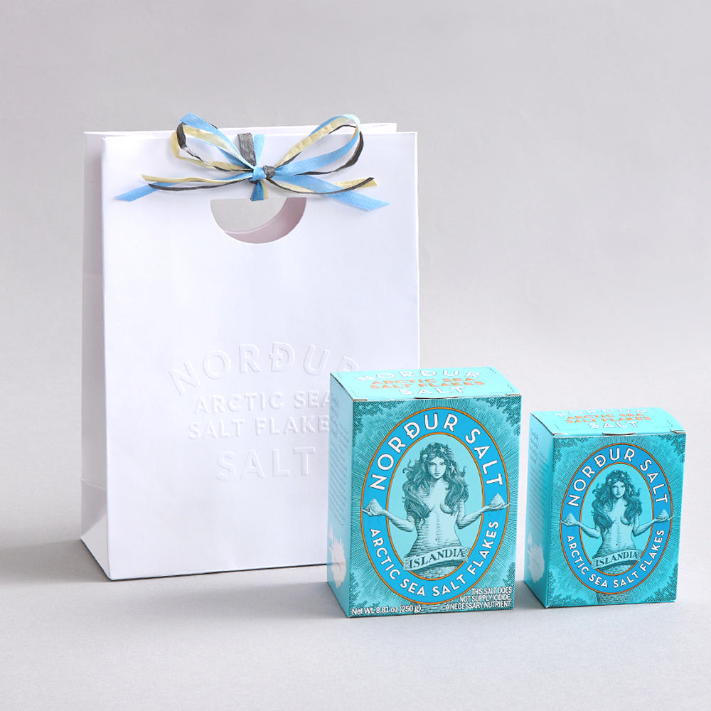 【紙袋組】 冰島女神海鹽 (藍色緞帶款)