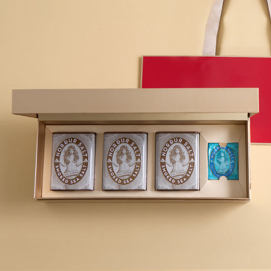 (禮盒組) 冰島女神海鹽-煙燻100g (鐵盒/3入)