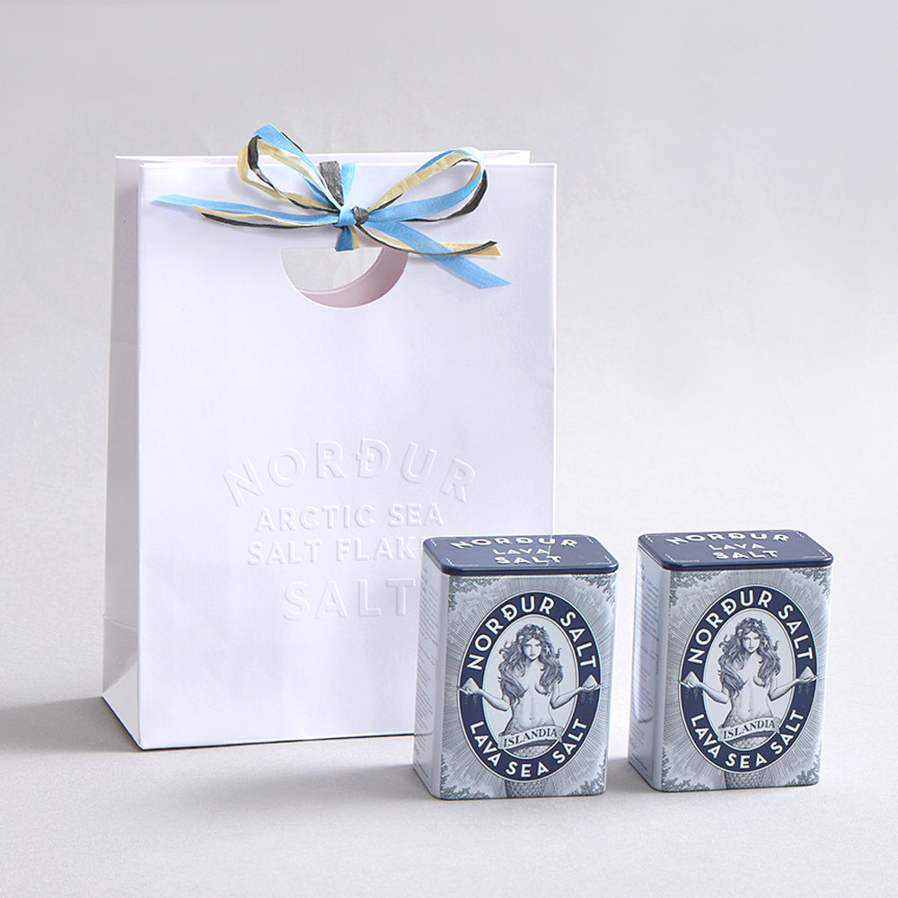 【紙袋組】 冰島女神海鹽 (藍色緞帶款)