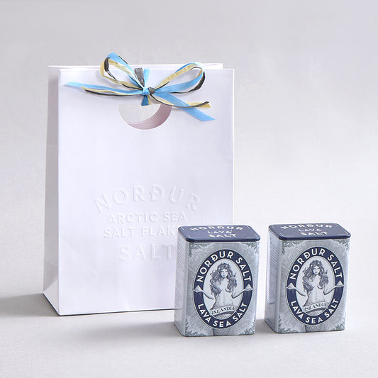 【紙袋組】 冰島女神海鹽 (藍色緞帶款)